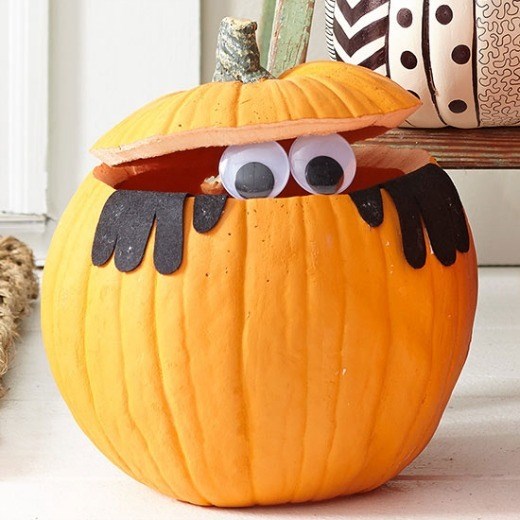 Pumpkin peek-a-boo