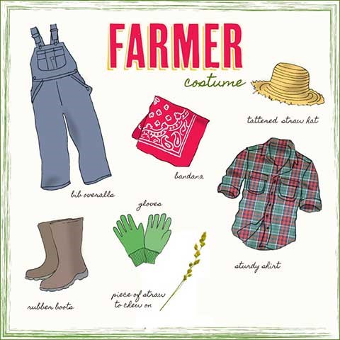 Easy DIY farmer costume for kids