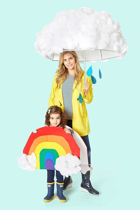 cute diy rainbow costume for kids