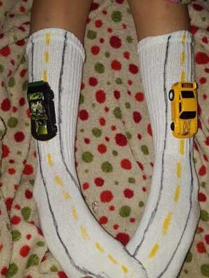 Crazy sock ideas for Barracudas Them Day
