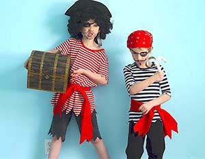 Homemade pirate costumes for kids