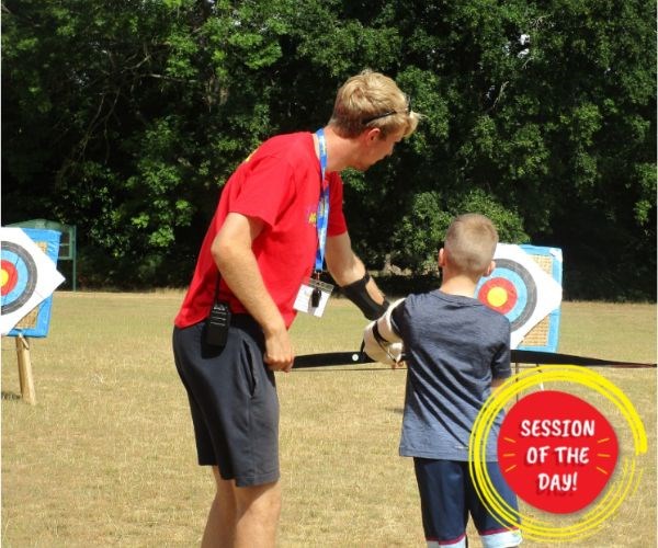 Barracudas summer camp session of the day Woking archery