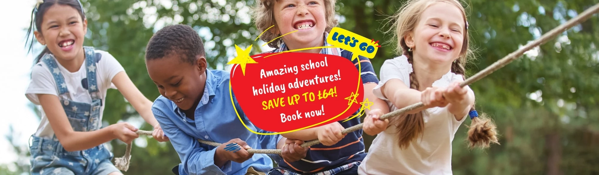 Save up to £64 on school holiday childcare