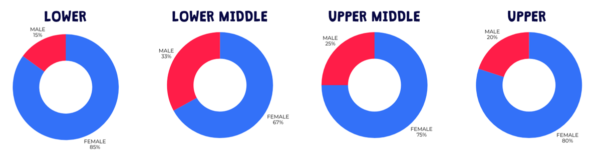 Barracudas 2025 Barracudas pay gap chart